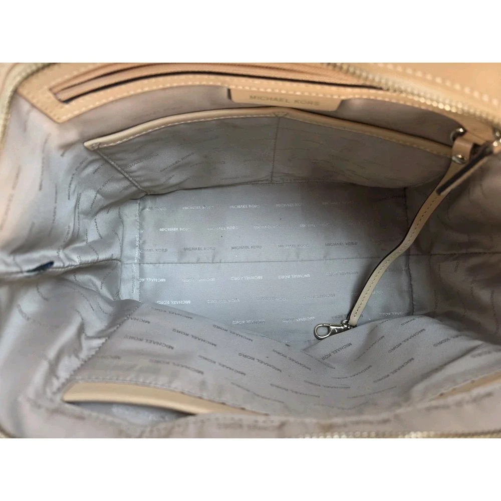 Michael Kors Large Whitney Top Zip Tote‎ Satchel in Oat